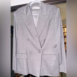 Grey Women’s 2 Piece Business Skirt Suit (Blazer & Skirt